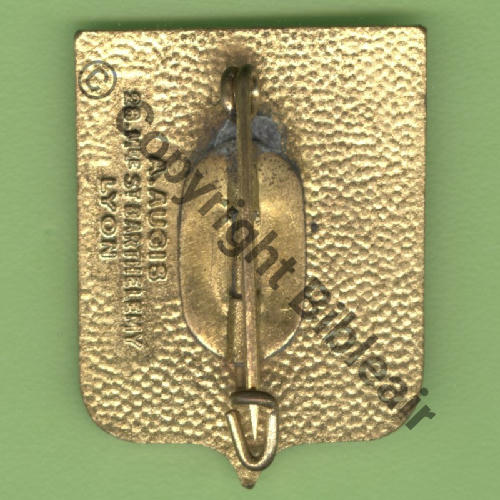 A1453NH ELA.52 INDO  A.AUGIS ST.BARTH LYON 3Li Bol fenetre allonge Dos granuleux Src.Y.GENTY 276Eur(x3) 